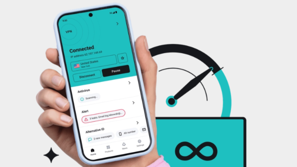 NordVPN connected to a US server for watching Netflix USA